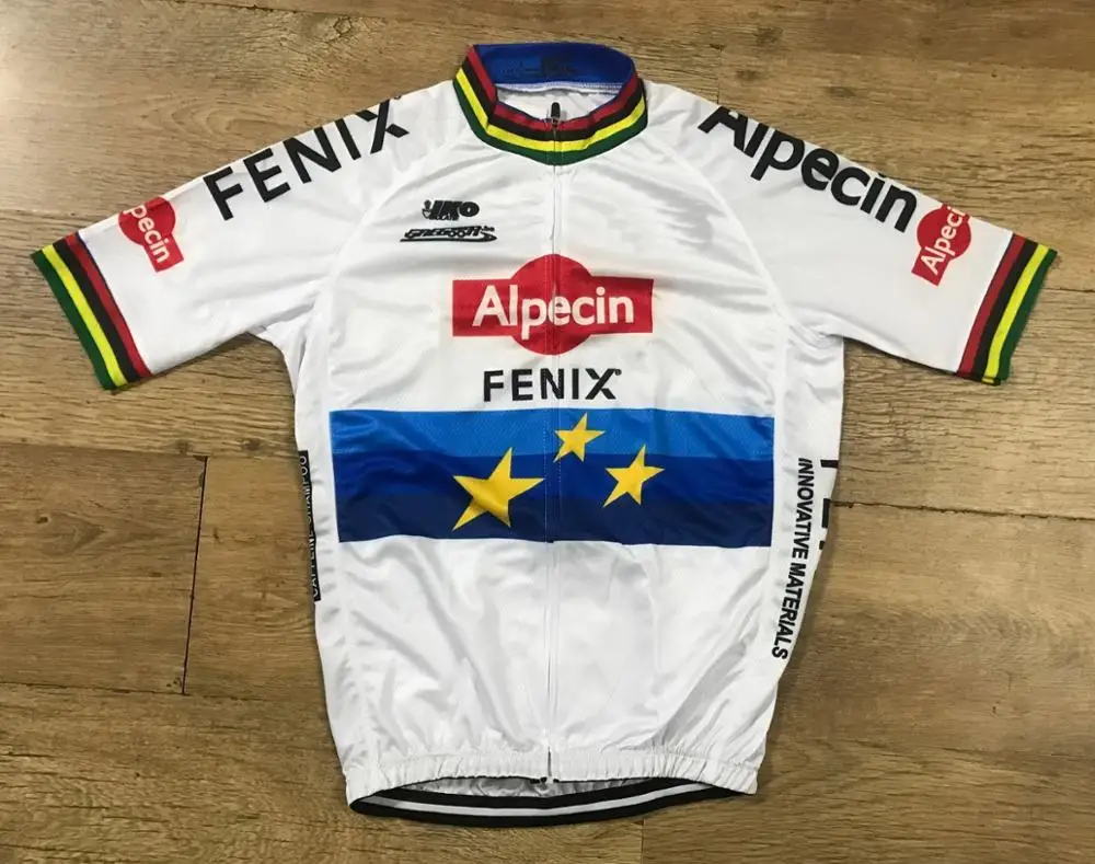 

2020 ALPECIN FENIX команда ЕС Чемпион только с коротким рукавом Велоспорт Джерси летняя Велоспорт одежда ROPA CICLISMO с POWER BAND