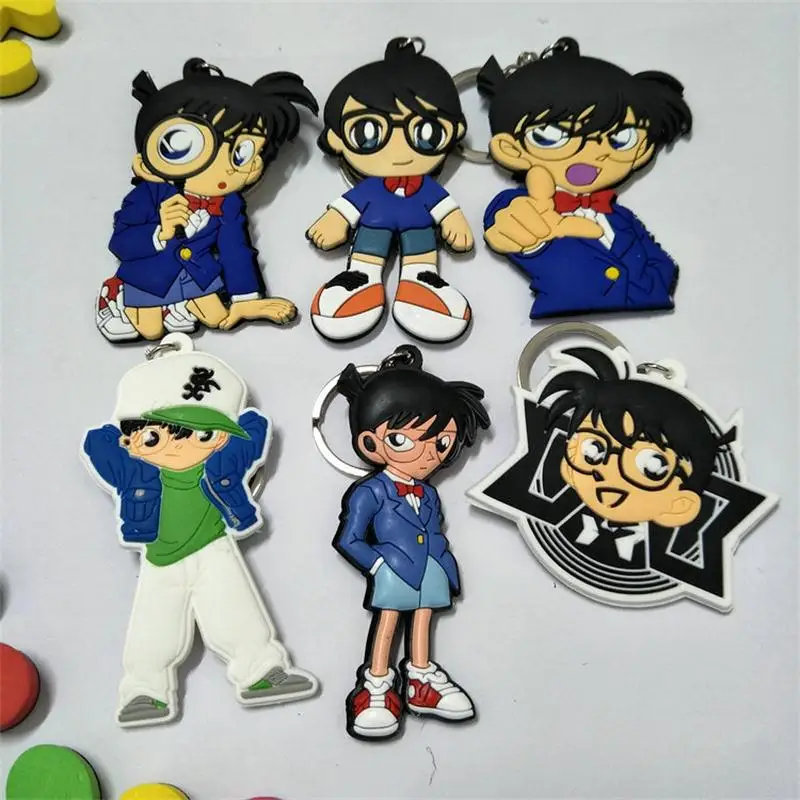 

Detective Conan Keychain Hot Reasoning Anime Japan Key Chain Childhood Memory Cartoon Keyring Girl Men Women Bag Pendant Gift