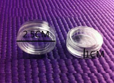 1 г прозрачный косметический чехол для порошка маленькая круглая банка небольшой