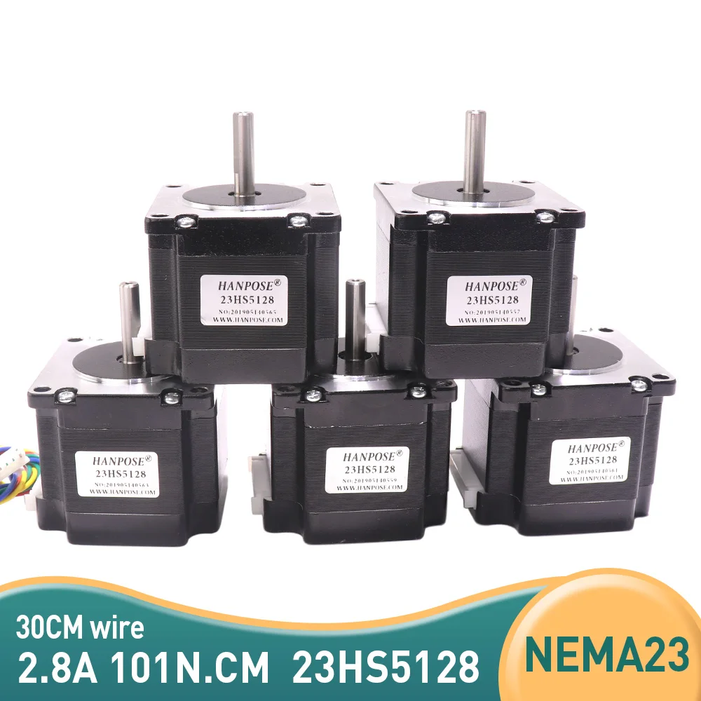 

Шаговый электродвигатель NEMA 23 23HS5128, 2,8a, 51 мм, 101N.cm, 1,8 градусов, 57 шаговый электродвигатель 24 В для ЧПУ, аксессуары для различных инструментов, ...