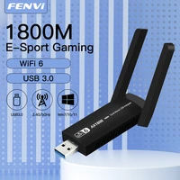 fenvi 1800mbps wifi 6 usb adapter 802 11ax 2 4g5ghz usb3 0 wireless wi fi dongle network card support ofdma wpa3 windows71011