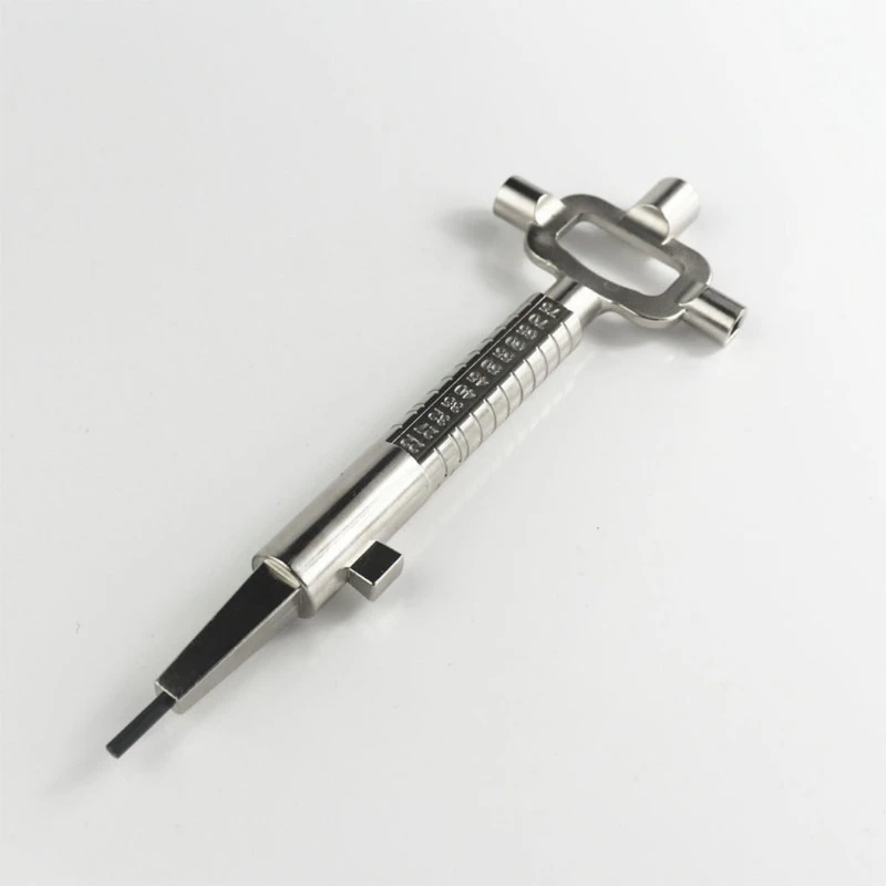 

Sliver Locksmith Tool Multi Purpose Cylinder Gauge Cam Turner Spindle Turner