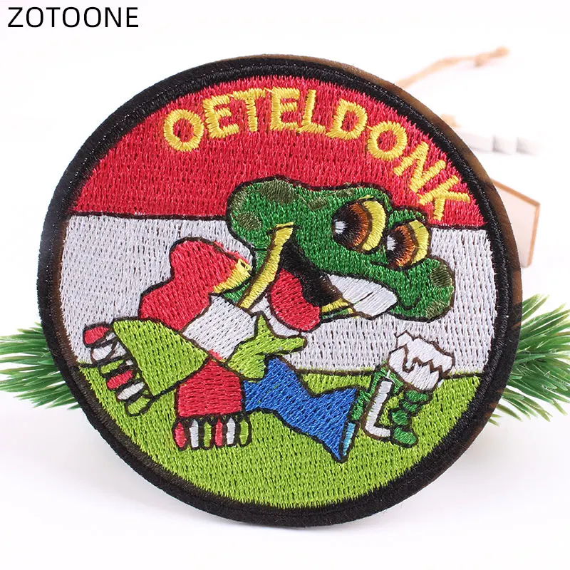 Вышитые нашивки ZOTOONE Oetel donk для одежды карнавал Нидерландов термопереводная
