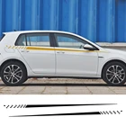 Виниловая пленка для Audi, BMW, Ford, VW, Toyota, наклейки на боковые кузова автомобиля, тюнинг, тюнинг, Аксессуары для автомобилей, 2 шт., длинная талия автомобиля