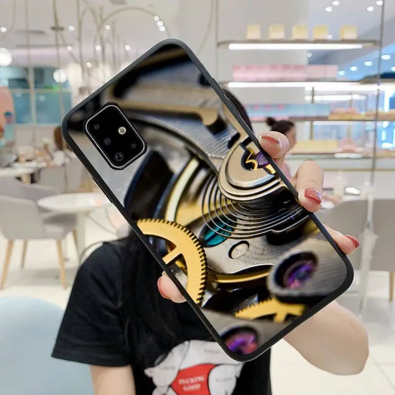 

Lite Steampunk Machine Gears Phone Case For Samsung S5 S6 S7 S8 S9 S10 S20 S21 Edge Plus E Fe Lite Cover