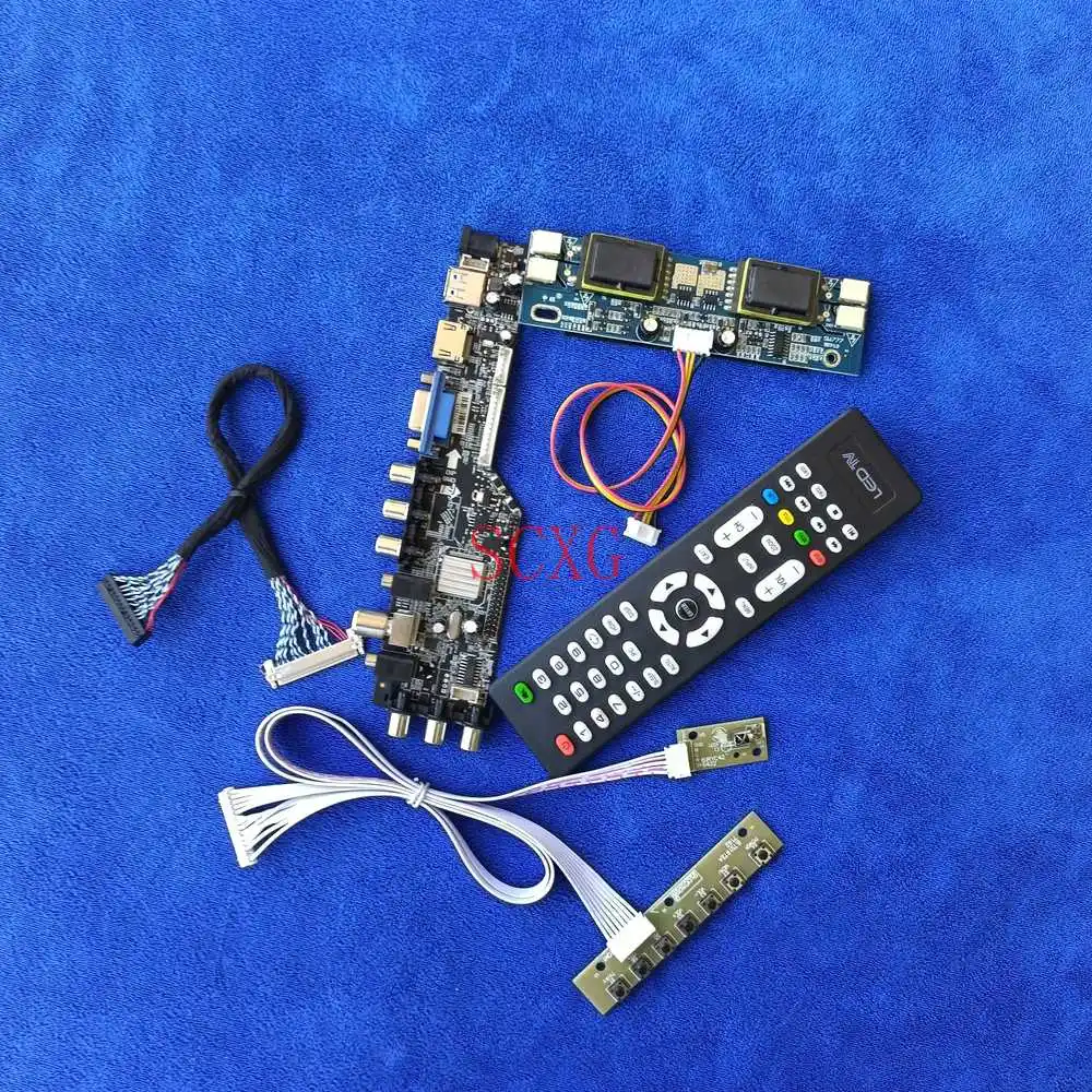 

DVB цифровой подходит LQ170E1LG11/18 LQ170E1LG41 LTD170LL1SG комплект 1280*1024 контроллер карты LVDS-30Pin, совместимому с HDMI, VGA, AV USB 4 с холодным катодом (CCFL)