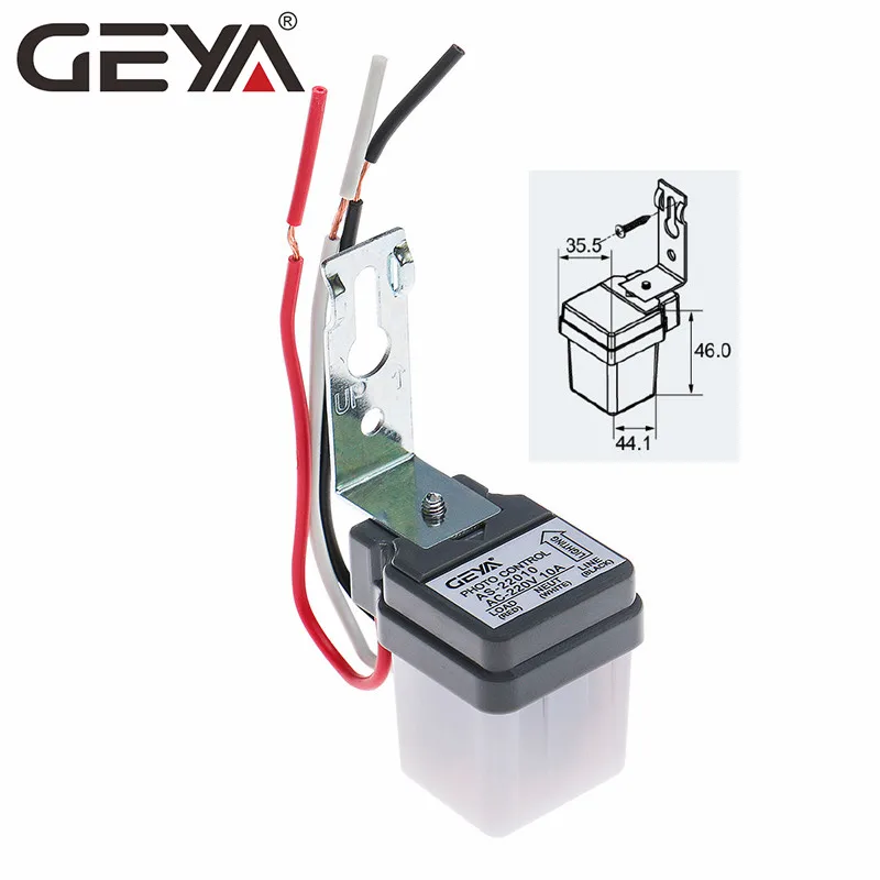 GEYA автоматическое Вкл/Выкл фотоэлемент переключатель уличного света AC220V В