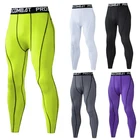 Мужские Компрессионные Леггинсы для бега, тренажерного зала, мужские леггинсы для фитнеса, быстросохнущие штаны для бега, спортивные Леггинсы, тренировочные трико 7 цветов