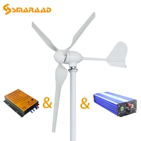 800w 1000w 12v24v wind power turbine generator with mppt controller and pure sine wave inverter free energy for home efficiency