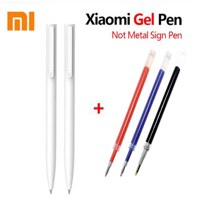 Ручка гелевая Xiaomi Mi 0 5 мм фирменная гладкая и легкая ручка со стержнями синего