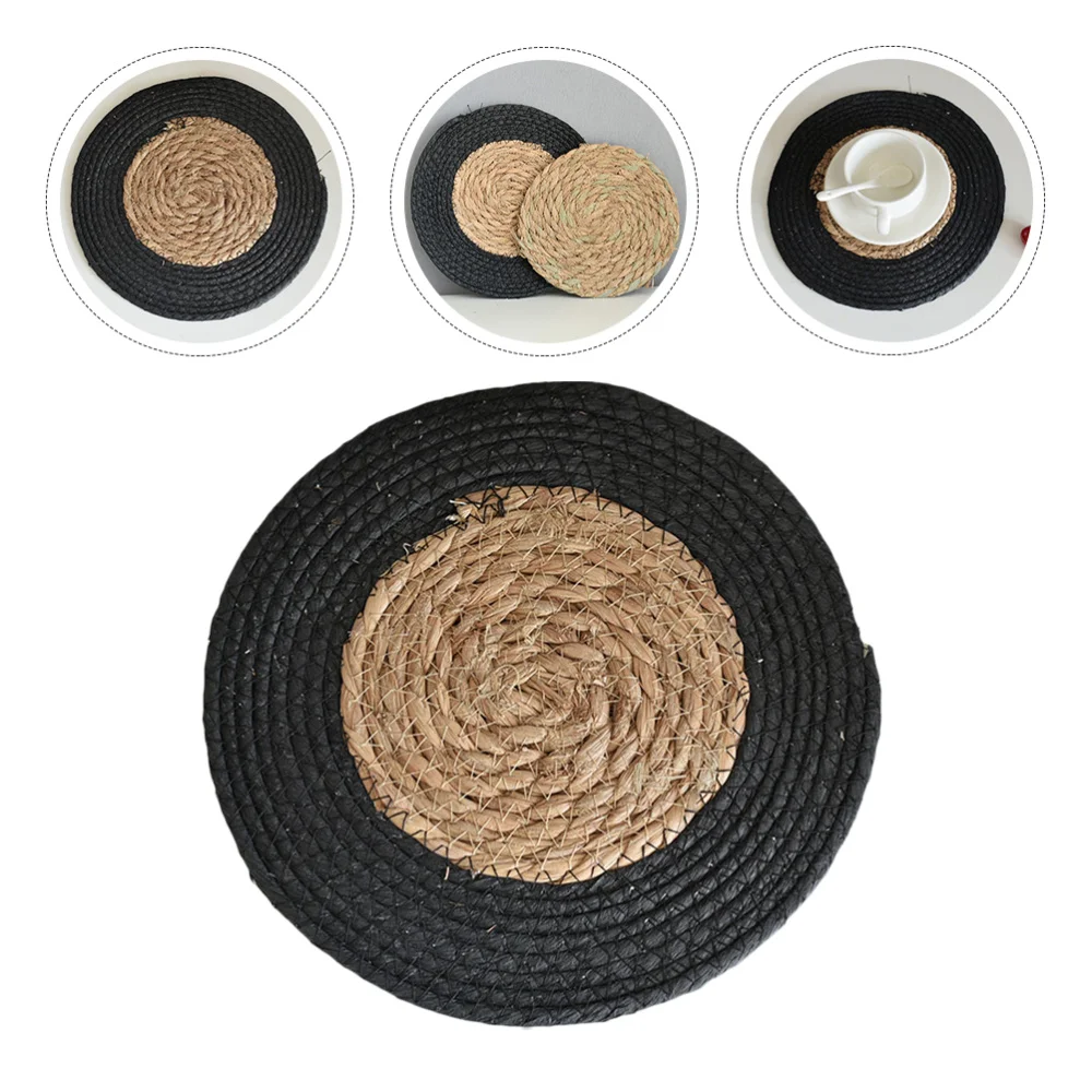 

1Pc Natural Multifunction Cup Mat Table Protection Pad Chic Food Mat Black