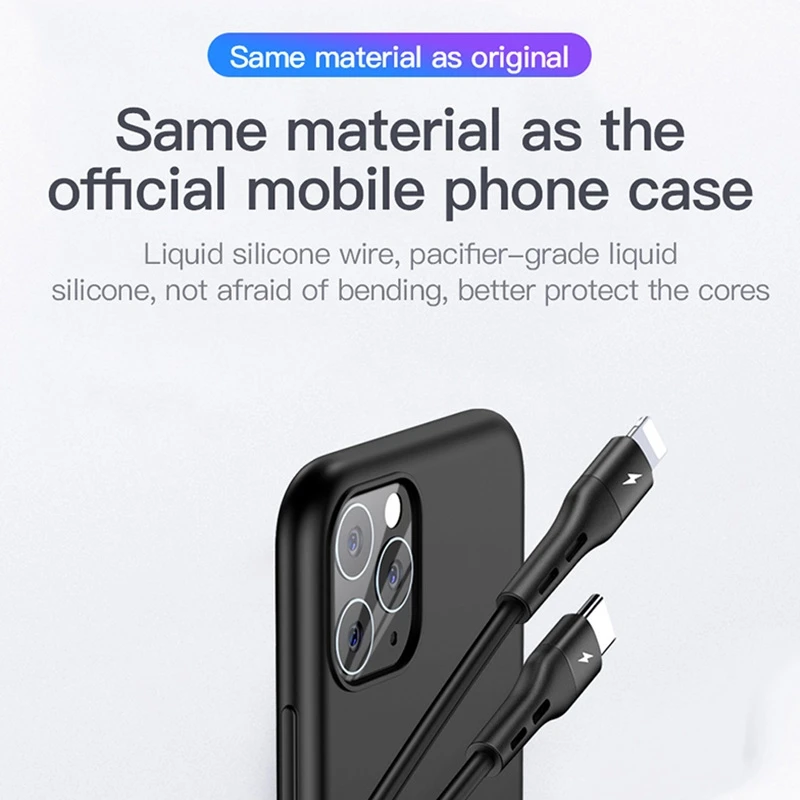 Фото TOTU 3 в 1 8 Pin + Micro USB кабель Type-C PD Быстрый зарядный для передачи данных iPhone 12Pro 11 Pro Max TOTU 3 в 1 8 Pin + Micro USB кабель Type-C PD Быстрый зарядный для передачи данных iPhone 12Pro 11 Pro Max