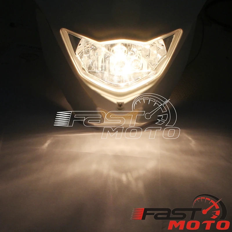 Универсальный Передний фонарь для мотоцикла внедорожного велосипеда обтекатель