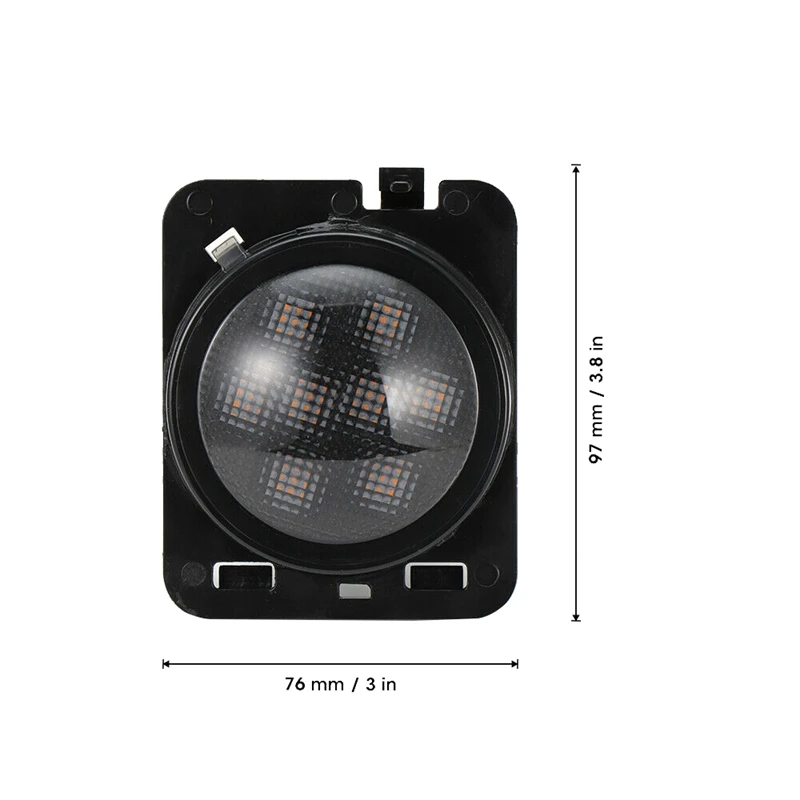 1 пара переднее крыло автомобиля Светодиодный Боковой габаритный фонарь