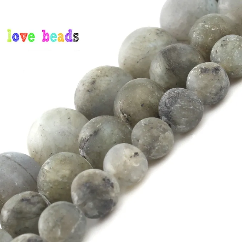 

Бусины Из Натурального матового серого Лабрадорита, 6/8/10 мм, матовые, польские, Круглые, незакрепленные, для самостоятельного изготовления ю...