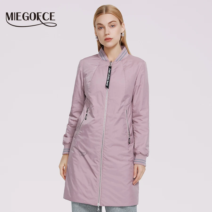 MIEGOFCE 2021 новая коллекция весенняя женская куртка длина выше колена и