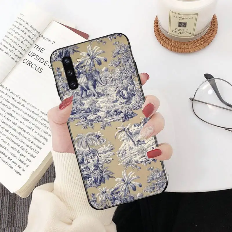 PENGHUWAN сине белый фарфоровый Мягкий Силиконовый ТПУ чехол для телефона Samsung Galaxy J7 J8
