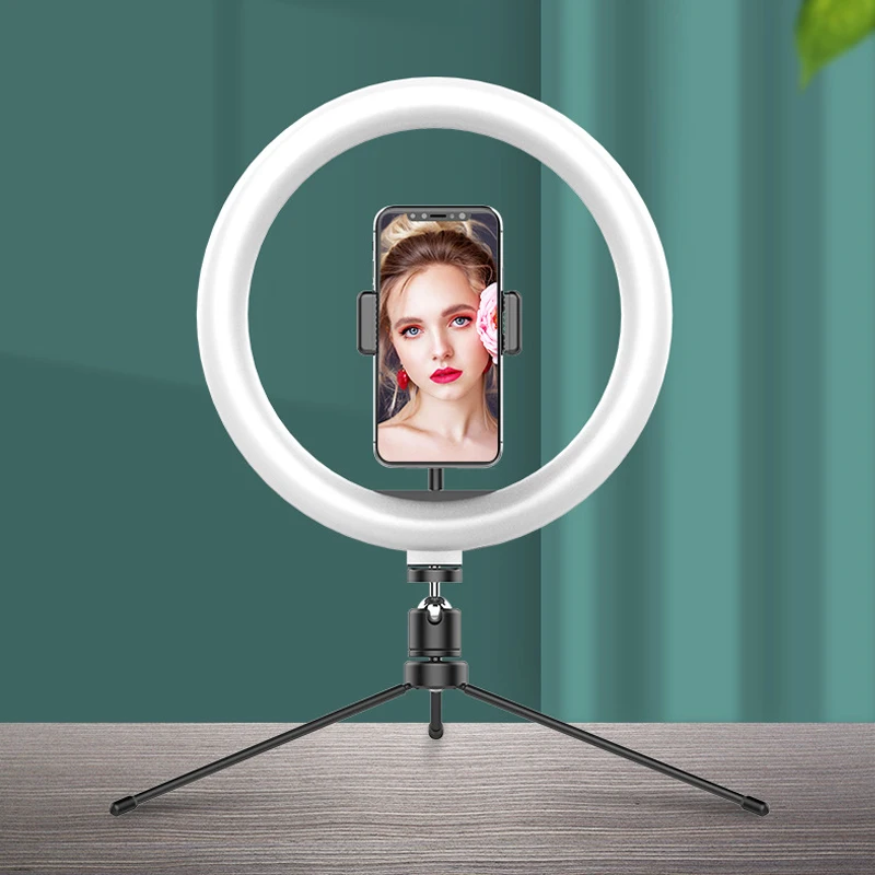 

10 inch Photography LED Selfie Ring Light Bluetooth Remote Video Light Ring Light Lamp with Tripod Stand for TikTok Youtube Live