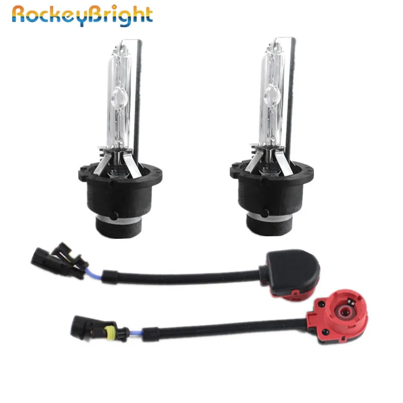 Rockeybright 35 Вт D2S Xenon HID Автомобильная Лампа для фар + D2C D2R ксеноновая лампа гнездо провода кабель жгут адаптер