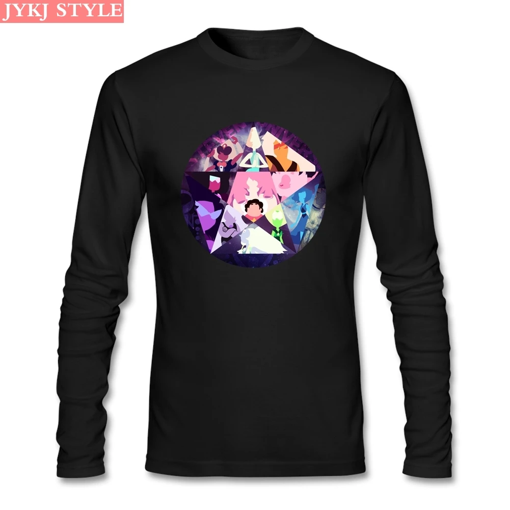 Драгоценные камни Steven Universe футболка хлопковые футболки с длинными рукавами Для