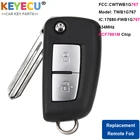 KEYECU 2 кнопки 433 МГц PCF7961M откидной дистанционный ключ для Nissan Qashqai J11 Pulsar C13 Juke F15 X-Trail T32 Micra CWTWB1G767
