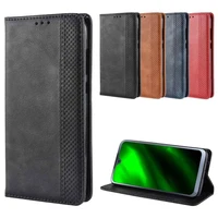 leather phone case for motorola moto g7 g 7 g7 power g7 play g7play back cover flip card wallet with stand retro coque