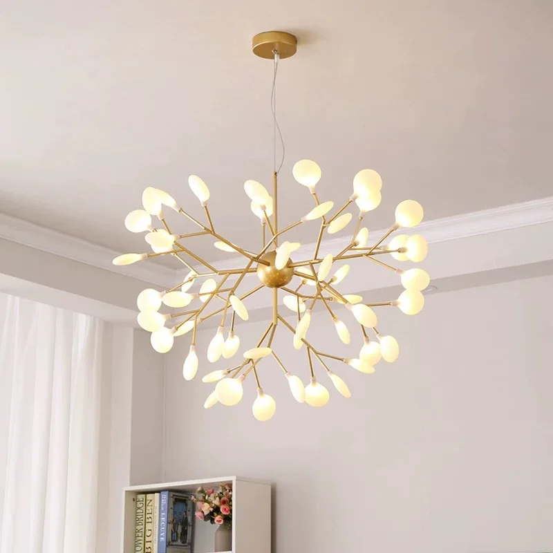 

LED Modern Firefly Chandelier Light Stylish Tree Branch Chandelier Lamp Decorative Ceiling Chandelies Hanging Led Lighting