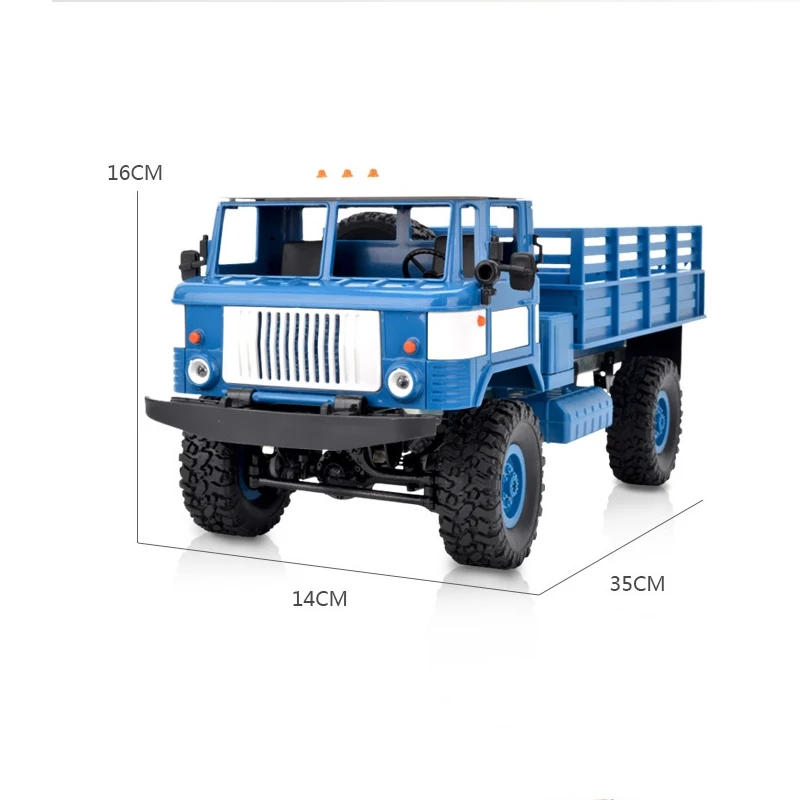 2 4G 4WD военный грузовик 1:16 РАДИОУПРАВЛЯЕМАЯ модель автомобиля внедорожный