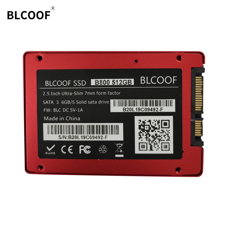 SSD BLCOOF 2 5 дюйма SATA III HHD 512 ГБ Внутренний твердотельный жесткий диск TLC для