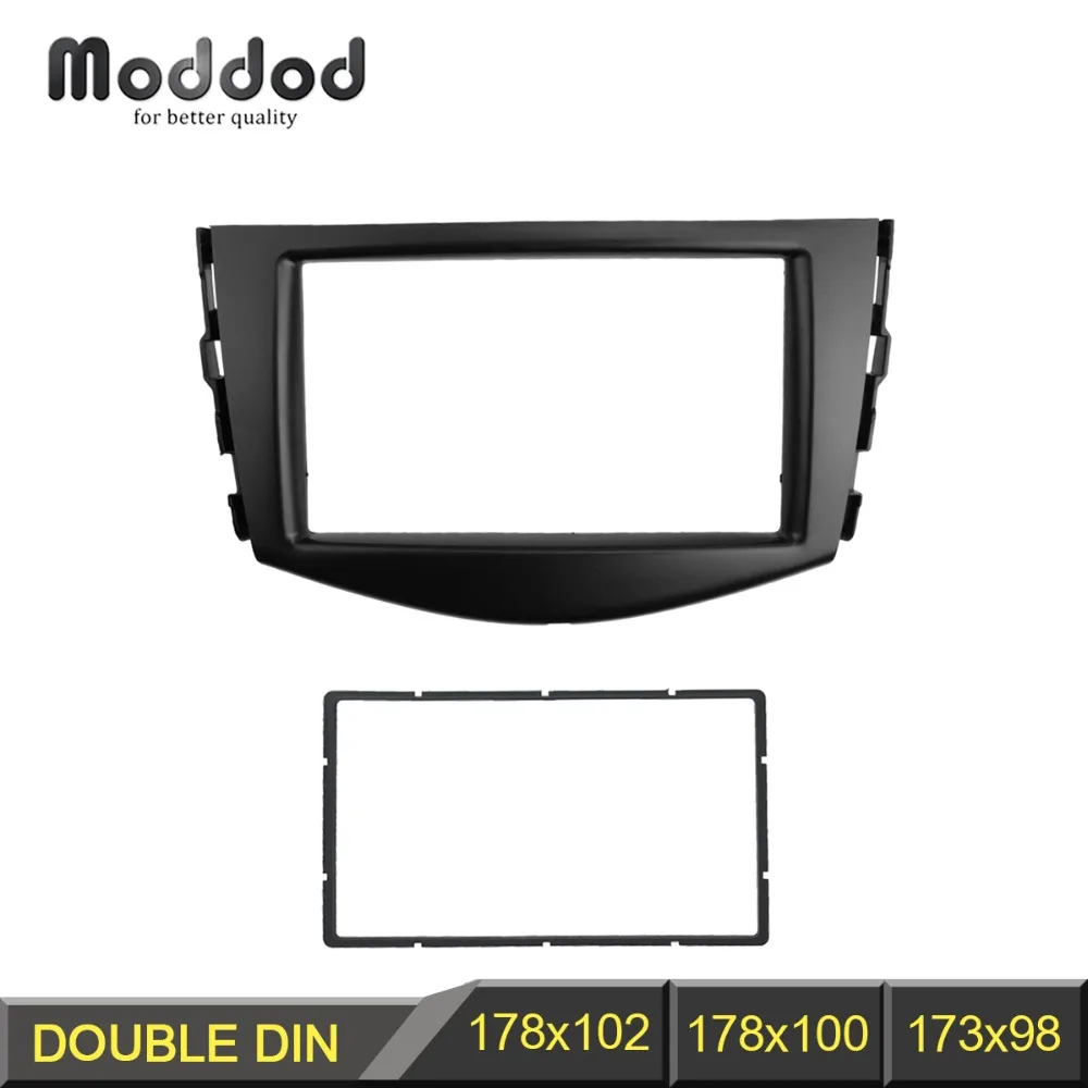 Двойная Din панель fascia Для Toyota RAV4 РАДИО DVD стерео монтаж комплект отделки рамка