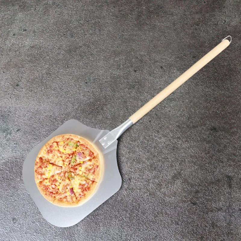 

89.5cm Spiral Pattern Detachable Pizza Spatula Aluminum Spatula Baking Tool Pizza Transfer Spatula Cake Baking Cutter