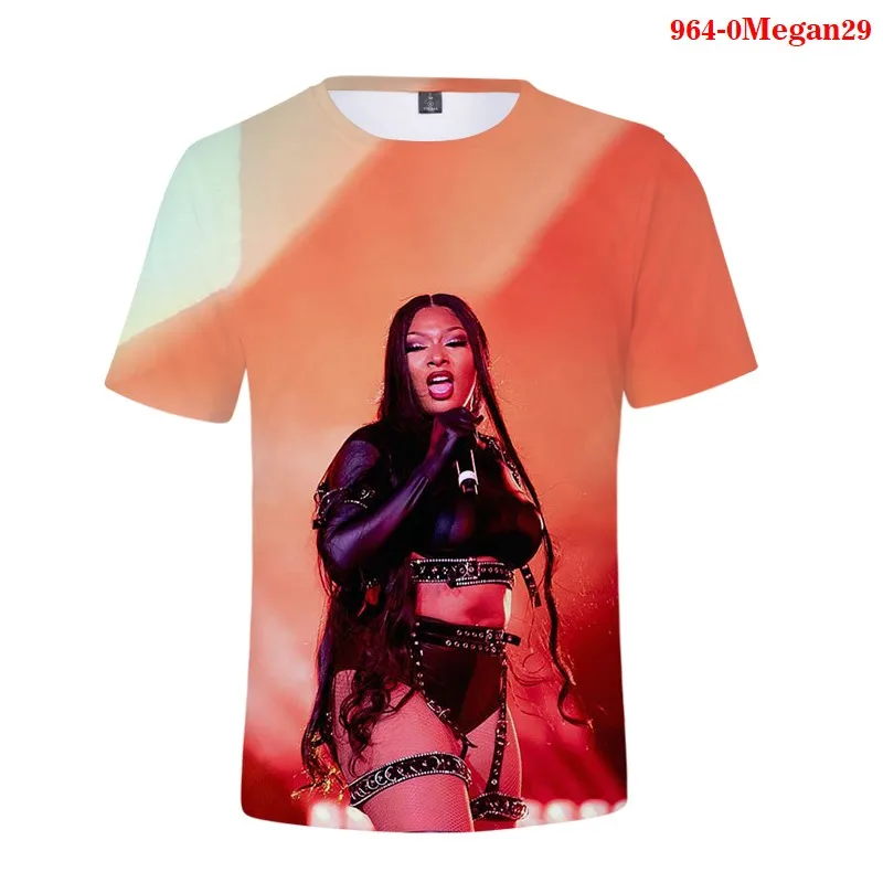 

2021 New T-Shirt Megan Thee Stallion Summer New Short Sleeve Fashion Sexy 3d Women aesthetic T Shirts Oversized t-shirt 110-6XL