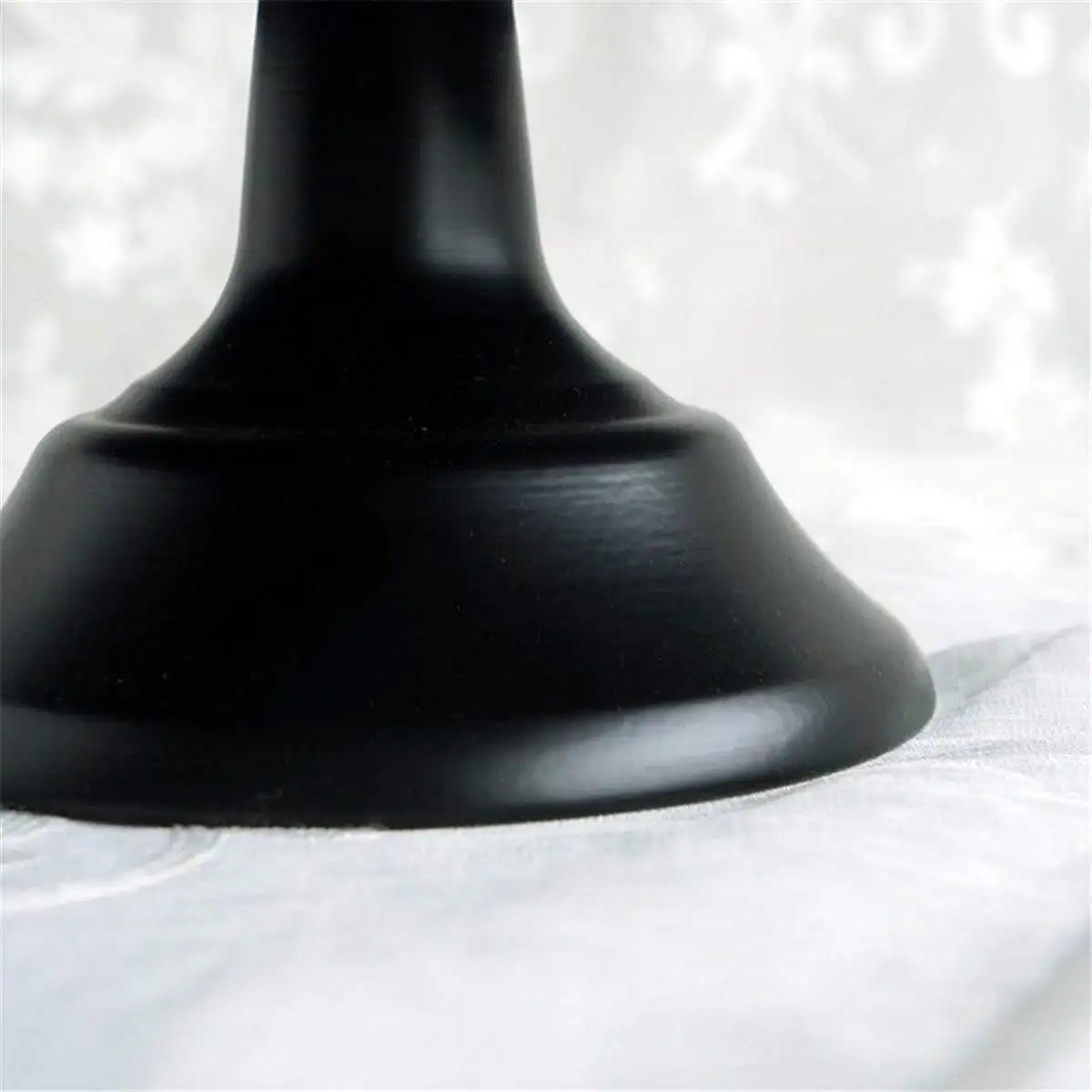 Round Cake Stand Pedestal Black Dessert Holder Exquisite Metal Iron Cake Rack Base Wedding Party Birthday Cupcake Holder 10 Inch