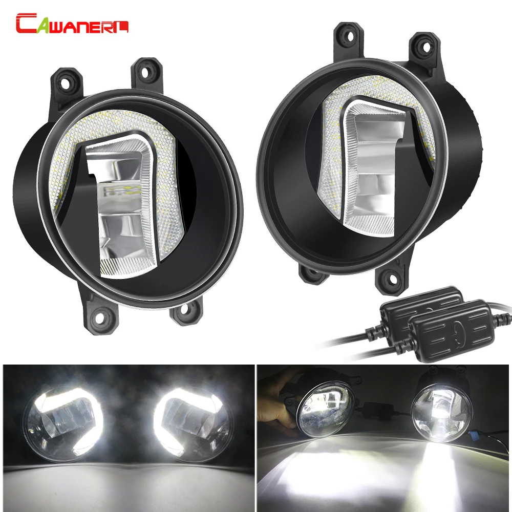 Противотуманные фары в сборе 2 1 автомобисветодиодный ные DRL 12 В для Toyota Camry Corolla