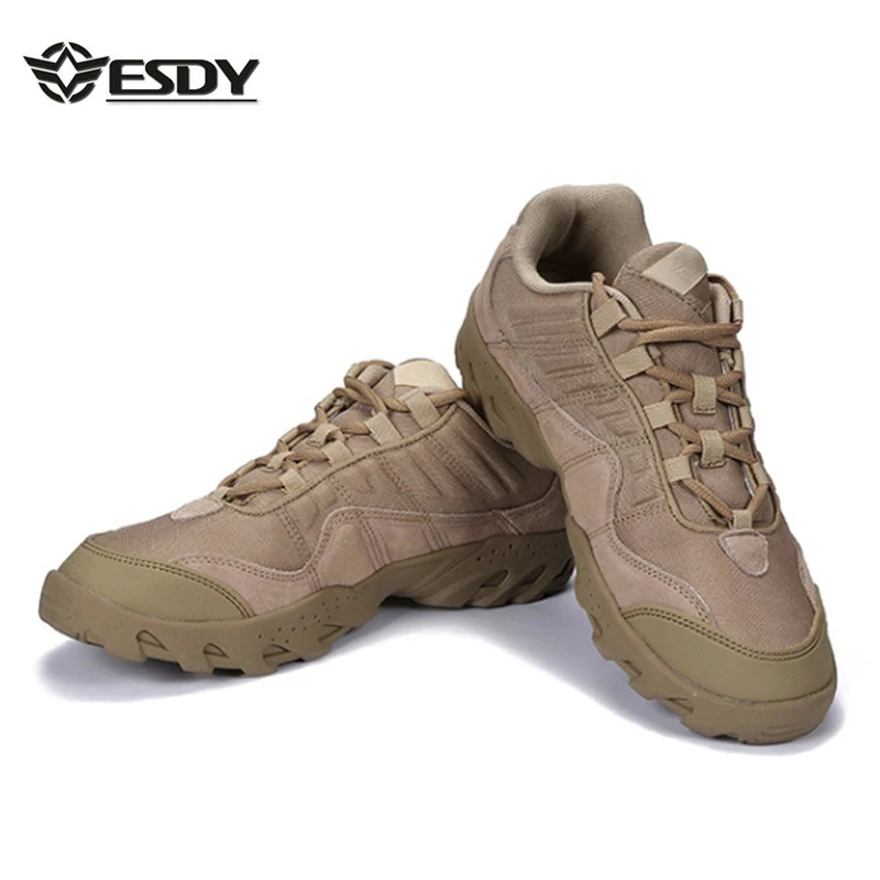 Мужские тактические ботинки для пустыни пеших прогулок легкие дышащие армейские