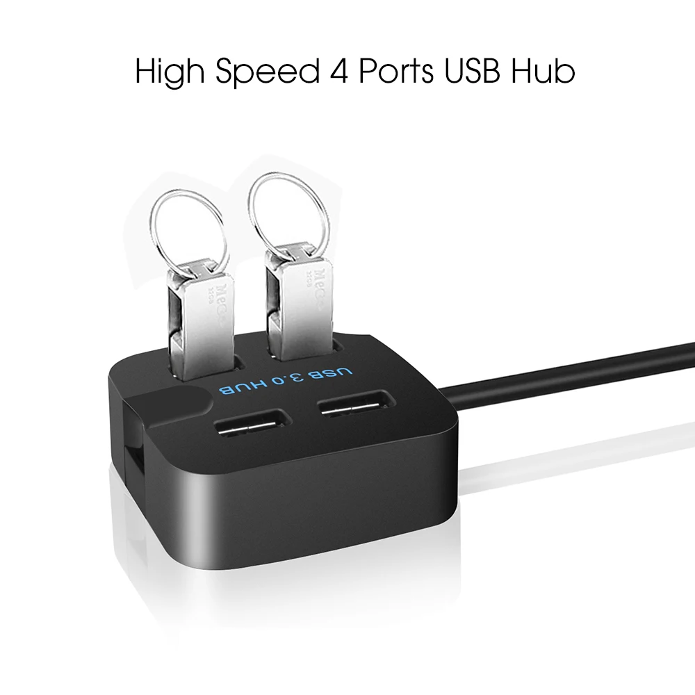 Kebidu USB3.0 концентратор 5 Гбит/с супер скорость 4 порта USB концентратор портативный USB 2,0 Зарядка разветвитель для мульти-беспроводная мышь с держателем телефона