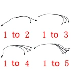 Разветвитель с 1 на 2345 разъем для фотовспышки, подключен к кабелю инвертора, светодиодная неоновая проводка