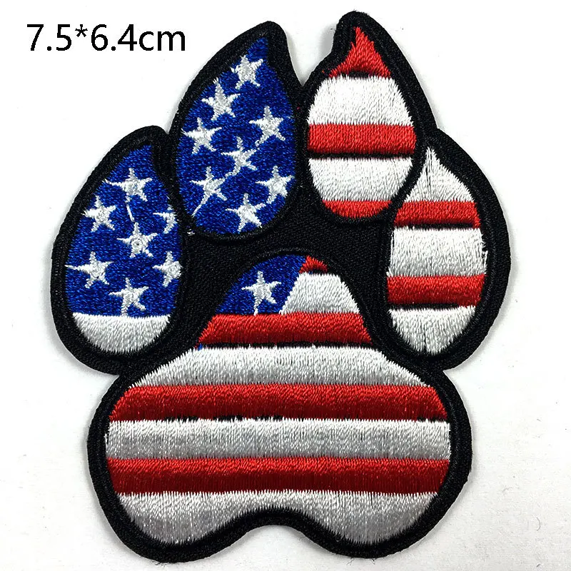 Симпатичные нашивки в виде животных кошек собак лап одежда сумка рюкзак вышивка