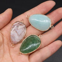 natural stone connector drop shaped exquisite semi precious for jewelry making diy necklace bracelet anklet accessory