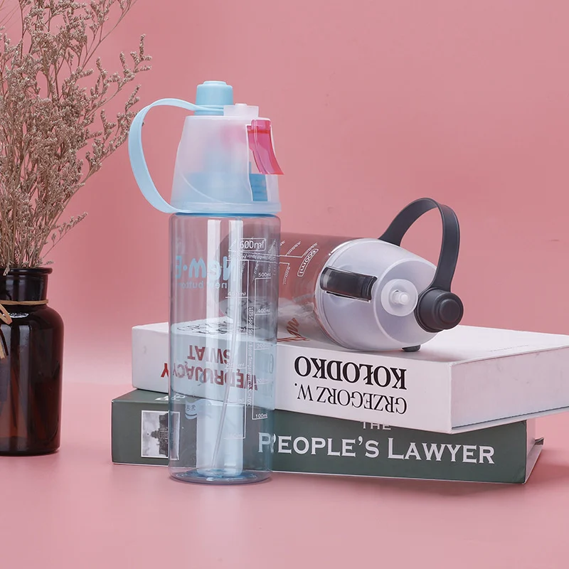 Пластиковая бутылка с распылителем USSC для воды спортивный чайник на открытом