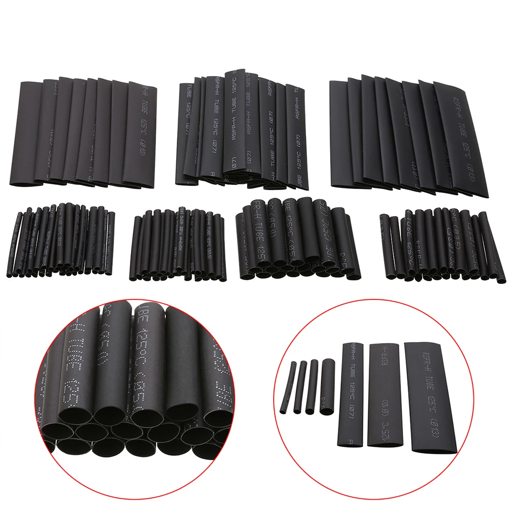 127pcs /328pcs Set Polyolefin Shrinking Assorted Heat Shrink Tube Wire Cable Insulated Sleeving Tubing |
