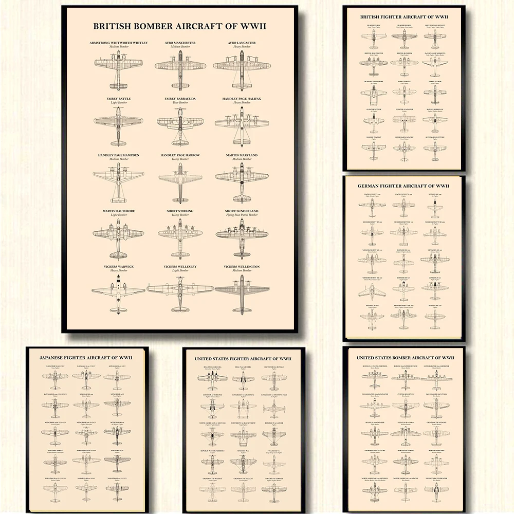 Винтажные карты всемирно известная модель самолета военный веер самолет жилая
