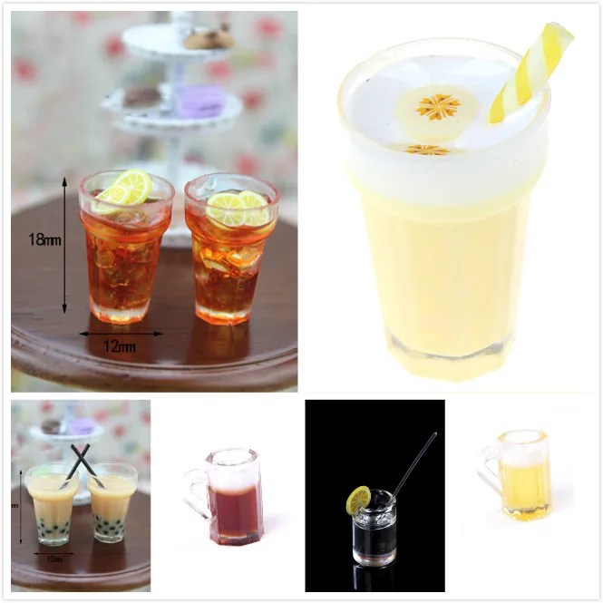 Миниатюрная кофейная чашка для кукольного домика чая Мини-Бутылочки напитков