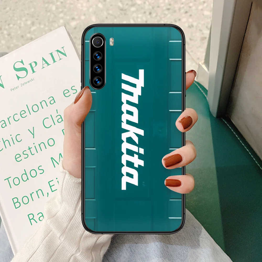 

makita Phone case For Xiaomi Redmi Note 4A 4X 5 6 6A 7 7A 8 8A 4 5 5A 8T Plus Pro black shell trend Etui 3D hoesjes pretty back