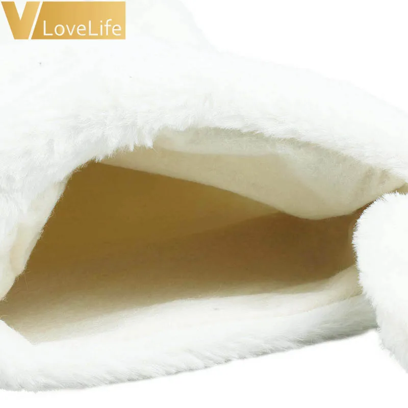 Рождественские вязаные чулки украшение рождественский подарок сумка для камина