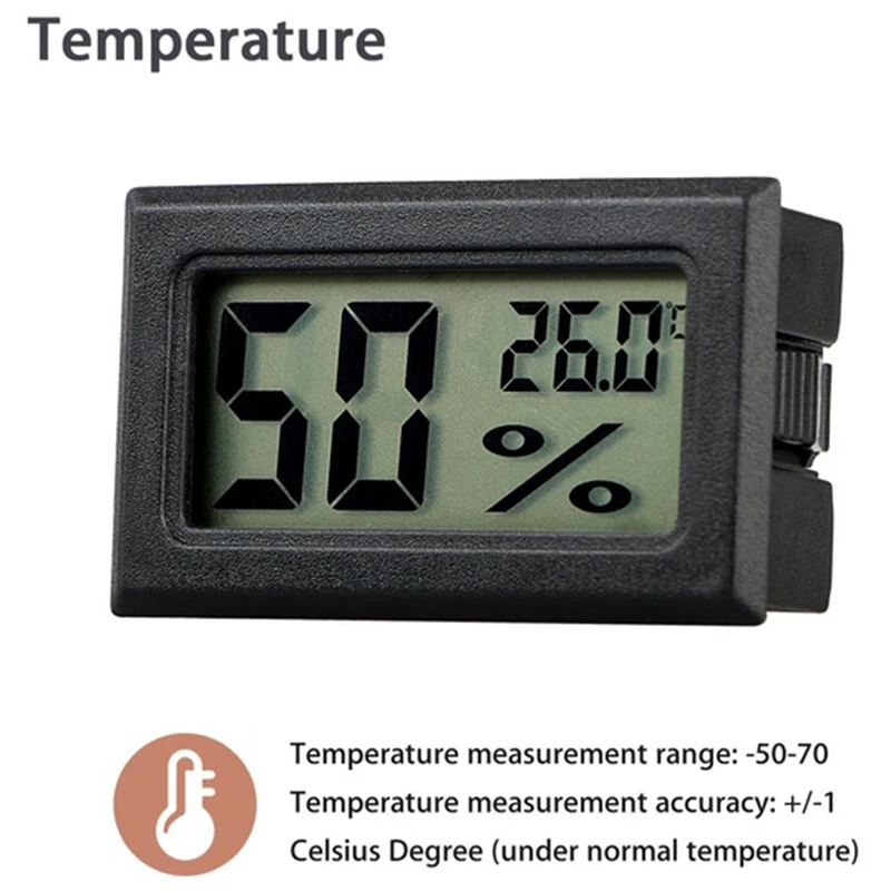 

10 PCS Digital LCD Indoor Temperature Humidity Meter Thermometer Hygrometer