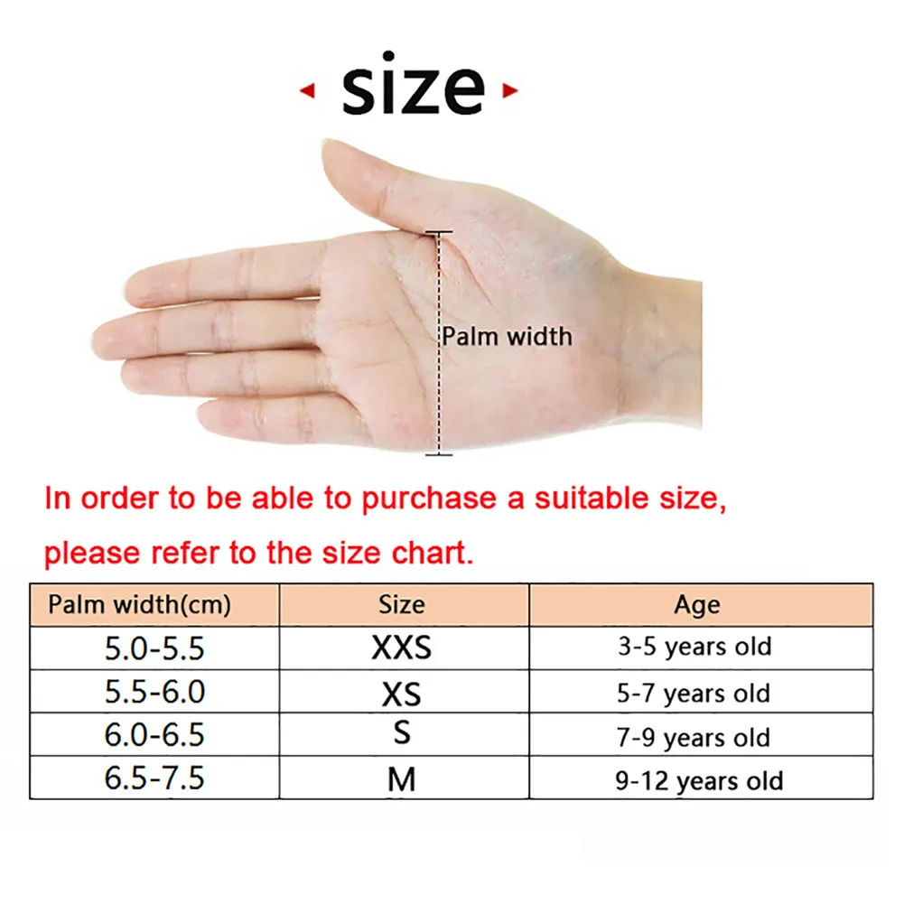 

Children Full Lifting Gloves Skating Cycling Finger Fitness Weight Gym Scooter Gloves Bicycle Protection Kids Exercise Gloves Sc