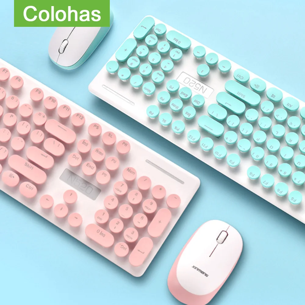 2 4G USB Беспроводная клавиатура мышь комбо эргономичная игровая оптическая для