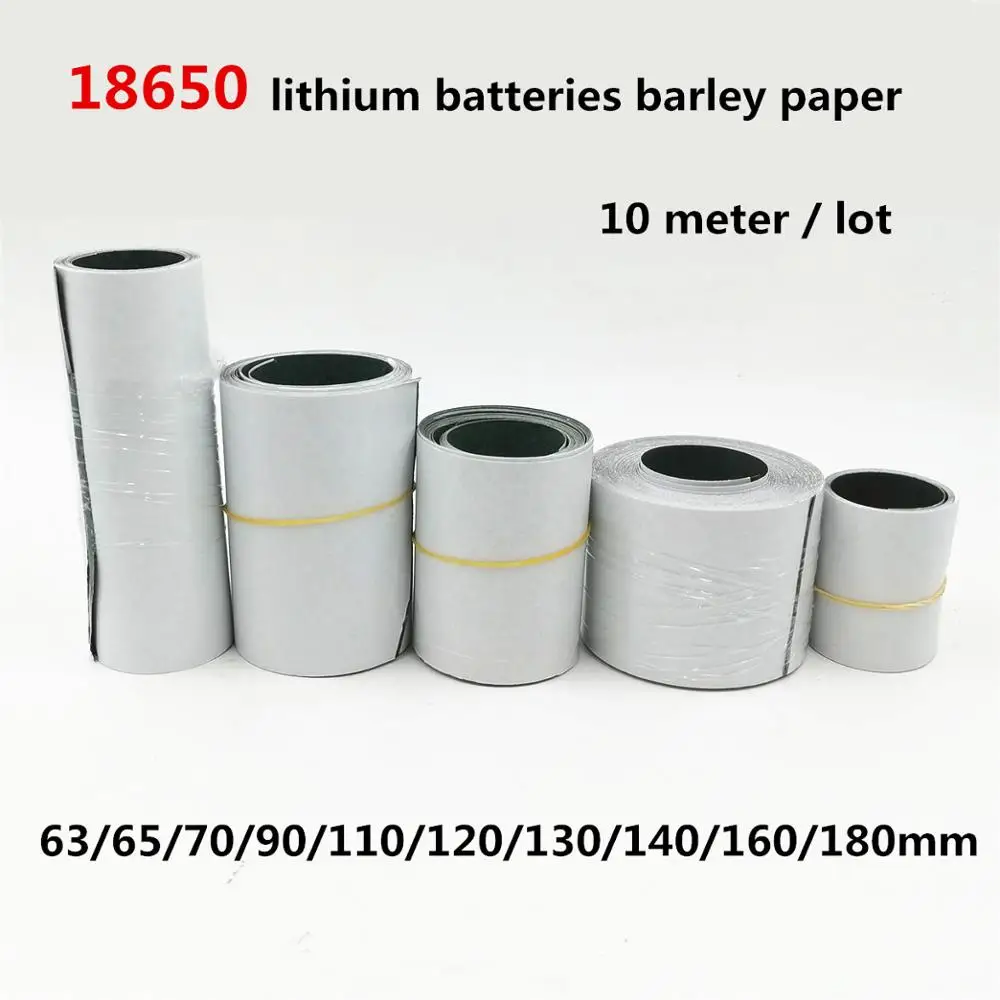 

10 Meter 18650 Li-ion Battery Insulation Gasket Barley Paper Pack Cell Insulating Glue Patch Electrode Insulated Pads 0.2mm