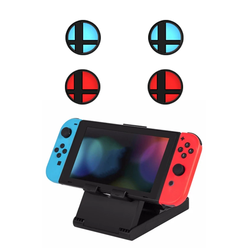 1x регулируемый складной Пластик для Nintendo Switch NX и 4 шт. противоскользящие